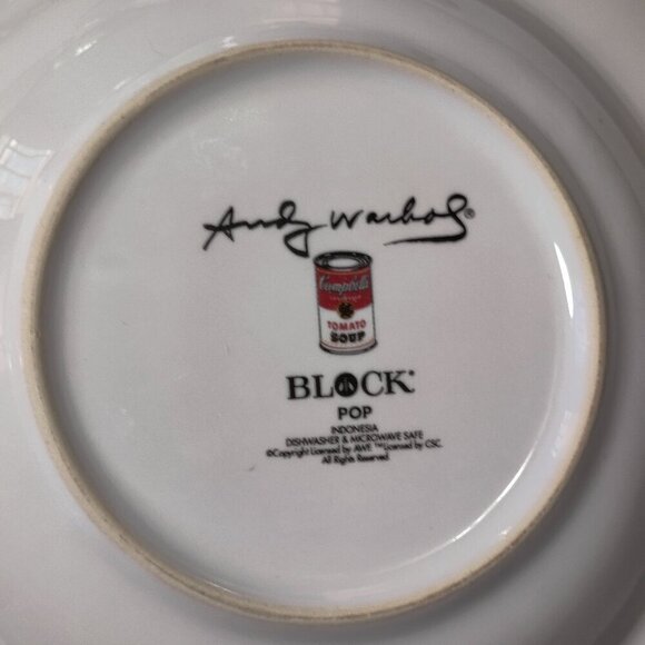 Tomato Soup Bowls Art Can Block Series of 4, signed by Pop Artist Andy Warhol. - Picture 9 of 9